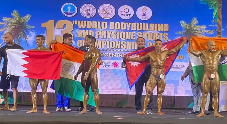विश्व बडिबिल्डिङमा प्रज्वलमान शाक्यलाई काश्य पदक