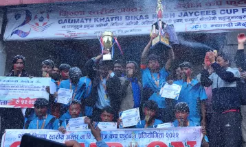 जेसिजकप फुटबलको उपाधि शारदा माविलाई