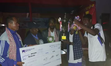 प्रथम सन्थाल कप फुटबल प्रतियोगिताको उपाधि आयोजकलाई