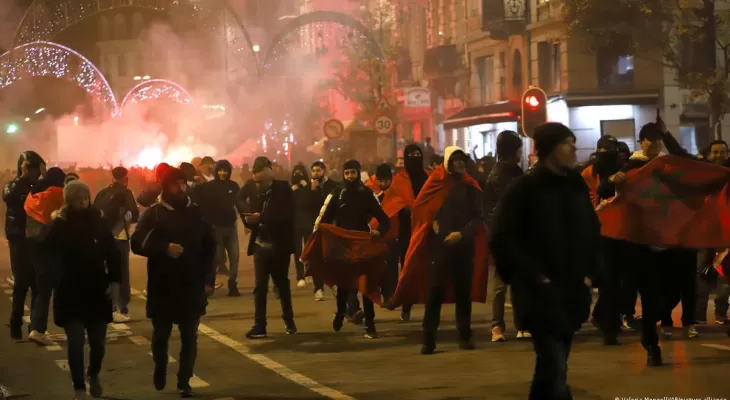 हारपछि निराश बनेका मोरक्कोका फ्यानहरू हिंसामा उत्रिए