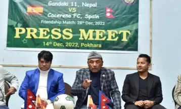 गण्डकीले स्पेनको क्लबसँग मैत्रीपूर्ण फुटबल खेल्ने