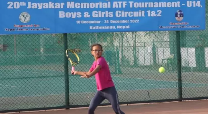 एटीएफ यु–१४ टेनिस : दोहोरो स्वर्ण सहित शिभाली च्याम्पियन