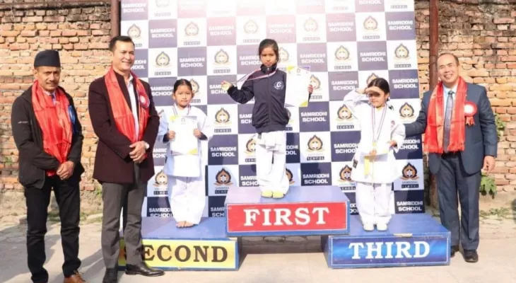 अन्तरविद्यालय कराते : अन्भी शाही र प्रार्थना बज्राचार्य विजयी