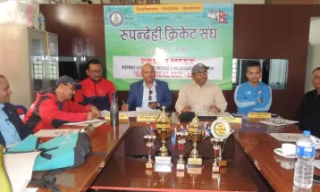 रुपन्देहीमा ‘साई ग्लोबल कप–२०७९ टी–२०’ क्रिकेट प्रतियोगिता सुरु