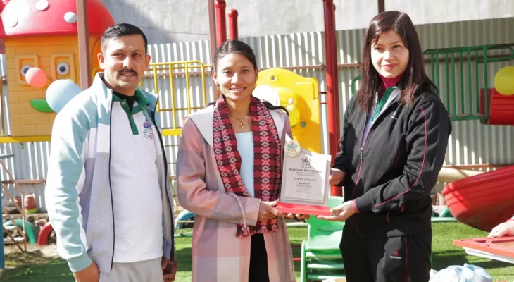 सन्तोषीलाई कखराको सम्मान