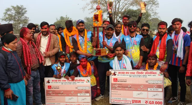 अध्यक्ष कप क्रिकेट प्रतियोगिताको उपाधि रोहिणीलाई