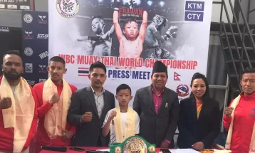 विश्व च्याम्पियनसिपमा सहभागिता जनाउन मोई थाई टोली थाइल्यान्ड प्रस्थान