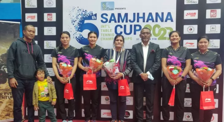 सम्झना कप अन्तर्राष्ट्रिय टेबलटेनिसमा नेपाल प्रहरीलाई स्वर्ण