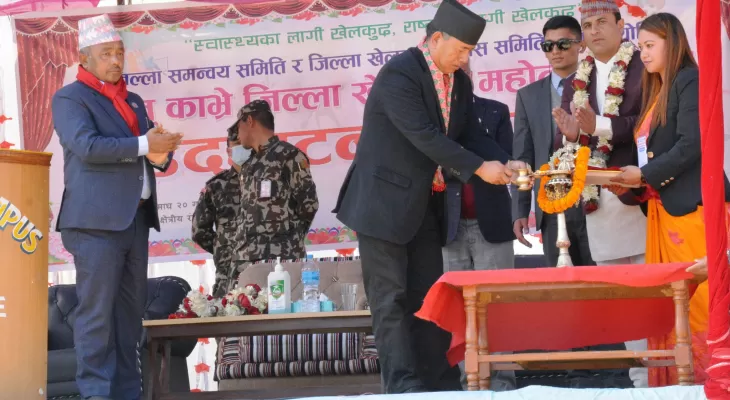 काभ्रेमा जिल्लास्तरीय बृहत् खेलकुद महोत्सव सुरु