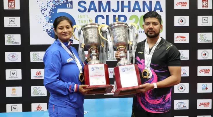 अन्तर्राष्ट्रिय टेबलटेनिस : विनेश र नवीता च्याम्पियन