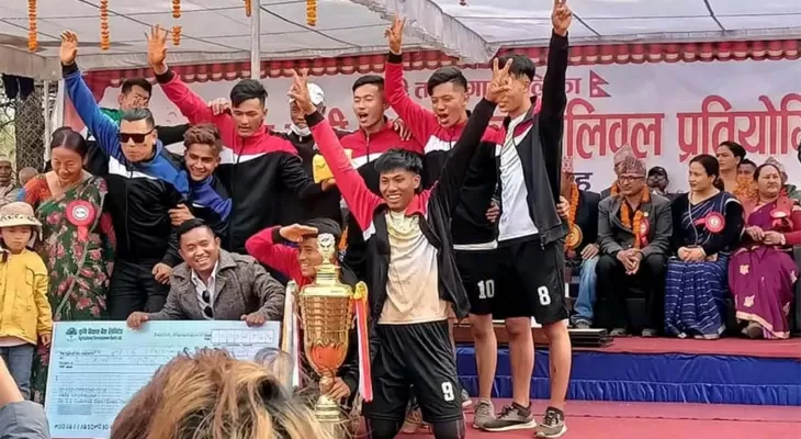 म्यागङले जित्यो ‘तादी अध्यक्ष कप’ भलिबल प्रतियोगिताको उपाधि