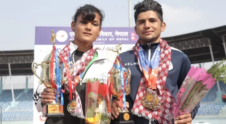 गोल्डेन एथलेटिक्स मिटमा तेज र निशा सर्वोत्कृष्ट