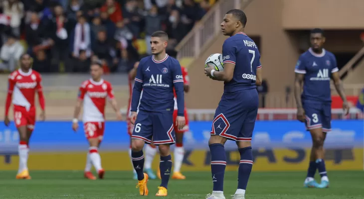 पिएसजी मोनाकोसँग पराजित