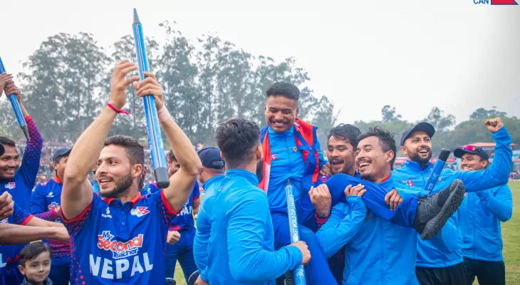 राष्ट्रिय क्रिकेट टोलीका खेलाडीलाई लुम्बिनी प्रदेश सरकारद्वारा पुरस्कार घोषणा