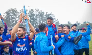 राष्ट्रिय क्रिकेट टोलीका खेलाडीलाई लुम्बिनी प्रदेश सरकारद्वारा पुरस्कार घोषणा