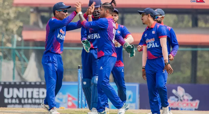 आइसीसी वरियतामा नेपाल १५औं स्थानमा
