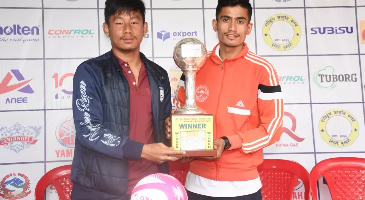 इटहरी गोल्डकप : उपाधी जित्नेमा दुबै टोली ढुक्क