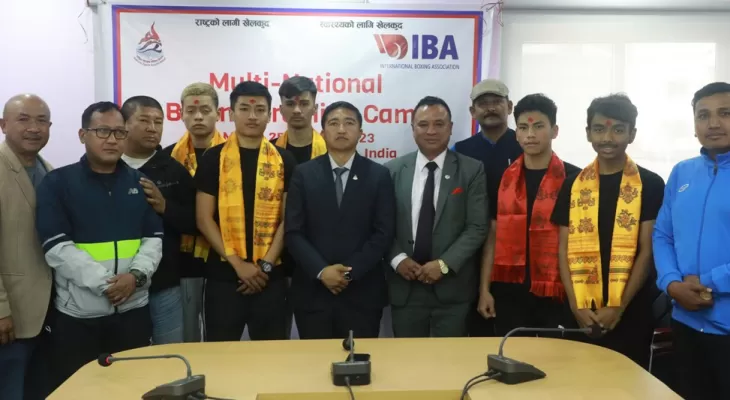 युवा मुक्केबाजहरु विशेष प्रशिक्षणका लागि भारत प्रस्थान