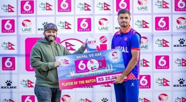 क्रिकेट खेलाडी गुलशन झा सम्मानित