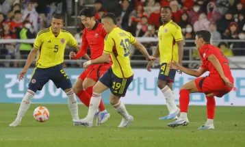 मैत्रीपूर्ण खेलमा दक्षिण कोरिया कोलम्बियासँग बराबरीमा रोकियो