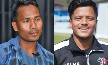Cricketers Rajbanshi, Kandel honoured in Biratnagar