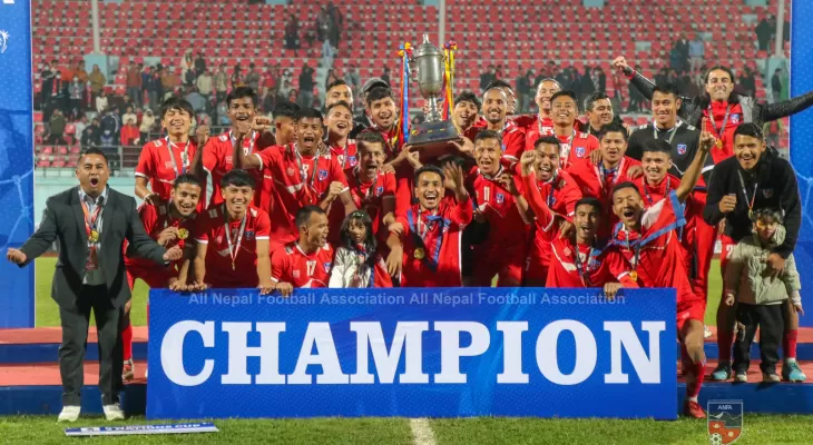 Nepal wins Prime Minister three Nations football championship
