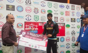 मिल्स एकेडेमी र एमबीएससी क्रिकेट क्लब विजयी