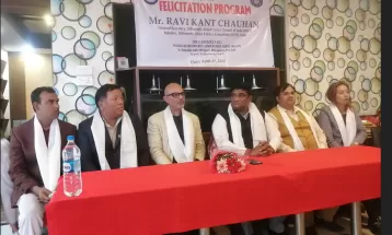 व्हीलचेयर क्रिकेट संघद्धारा डिसीसीआईका महासचिव रवि चौहानलाई सम्मान