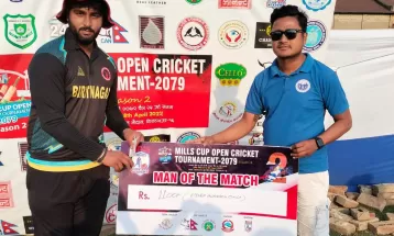 मिल्स क्रिकेट प्रतियोगिता : मिल्स क्रिकेट क्लब र नरपथगन्ज विजयी