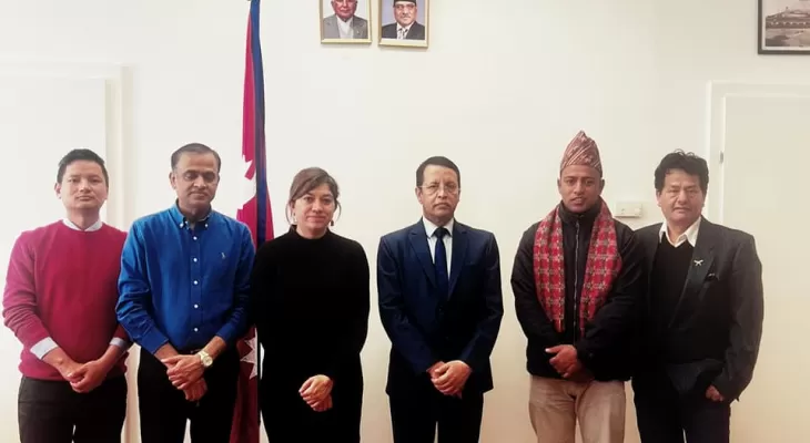 International taekwondo referee Dhakal feted