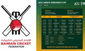 एसिसी प्रिमियर कपका लागि बहराइनको टोली घोषणा