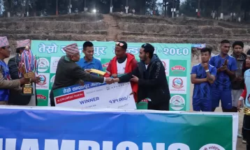 तेश्रो सन्दकपुर गोल्डकपको उपाधि फिक्कललाई