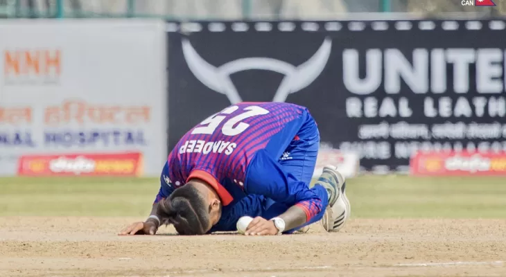 एकदिवसीय क्रिकेटमा सन्दीपको विश्व किर्तिमान