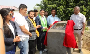 सदस्य–सचिव घिसिङद्वारा सिन्थेटिक ट्रयाकको शिलान्यास