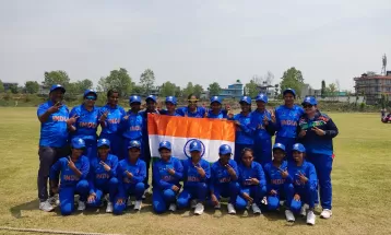 नेपाल भारत नेत्रहीन महिला क्रिकेट : दोस्रो दिनको खेलमा भारत ९ विकेटले विजयी