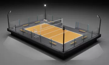 भलिबल मैदानलाई रङ्गशाला बनाउने योजना