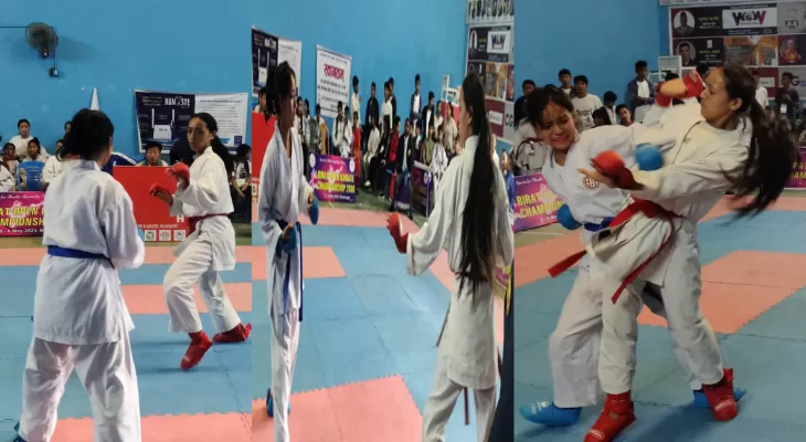 विराटनगरमा कराँते प्रतियोगिता सुरु, भारत, भुटान र नेपालका टोलीको सहभागिता