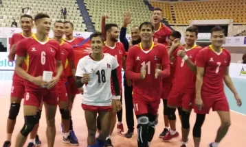 पुरुष भलिबल नेशन्स् लिगका लागि १८ खेलाडी बन्द प्रशिक्षण