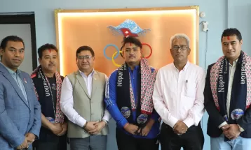 Arrival of the weightlifting team in South Korea