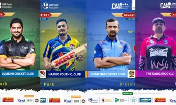 क्याम प्रिमियर लिगमा लुम्बिनी क्रिकेट, कंगारु क्रिकेट, हाम्रो युथ र तराई टाइगर विजयी