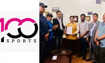 MoU signing between Nepal Volleyball Association & 100 Sports