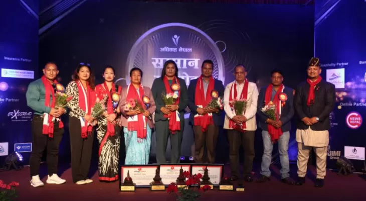 ‘बडिबिल्डर’ खेलाडी सम्मानित