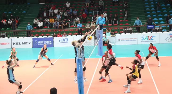 महिला भलिबल : कीर्गिस्तानले बङ्गलादेशलाई हरायो