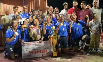 राष्ट्रिय महिला भलिबल प्रतियोगिताको उपाधि पुलिसलाई