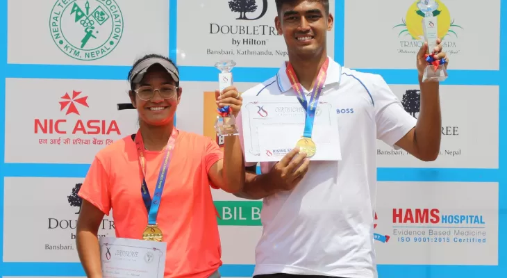 अभिषेक र अभिलाषा सिंगल्स च्याम्पियन