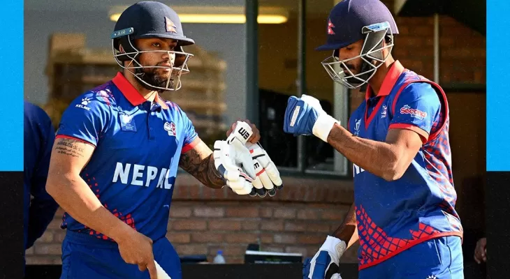 कीर्तिमानी साझेदारीसंगै नेपालले जिम्बावेलाई दियो २ सय ९१ रनको लक्ष्य