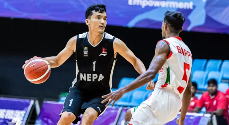 Nepal trounce Maldives to reach semi-final of Five-nation Basketball Championship