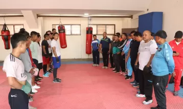 बक्सिङ र एथलेटिक्सको तयारी निरीक्षण