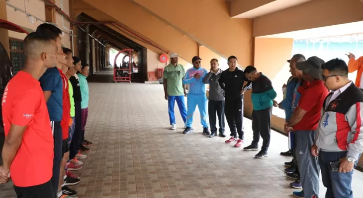 बक्सिङ र एथलेटिक्सको तयारी निरीक्षण