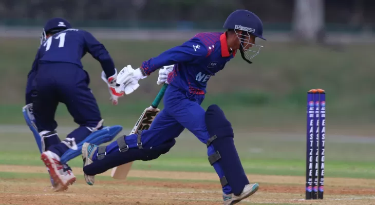 नेपालले थाइल्यान्डलाई २ सय २५ रनले हरायो